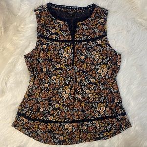 Lucky Brand Floral Tank size Large